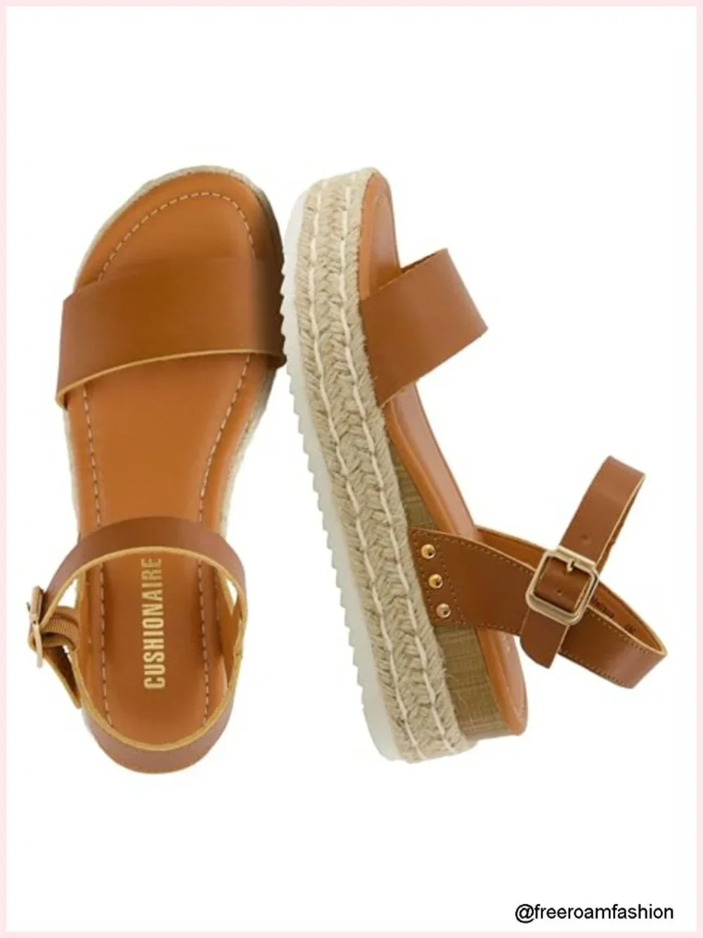 Espadrille Platform Sandals with Memory Foam Insole
